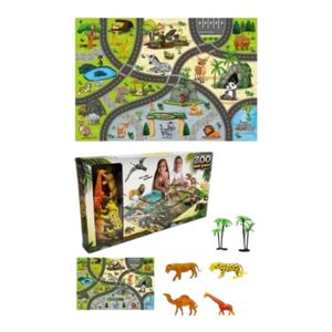 Alfombra Animal Y Figuras Zoo