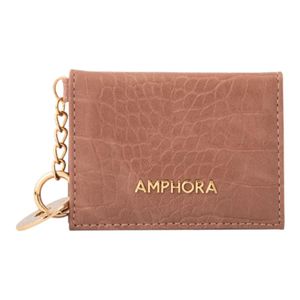 Tarjetero Pequeño Mujer Amphora Genova Rosa Viejo