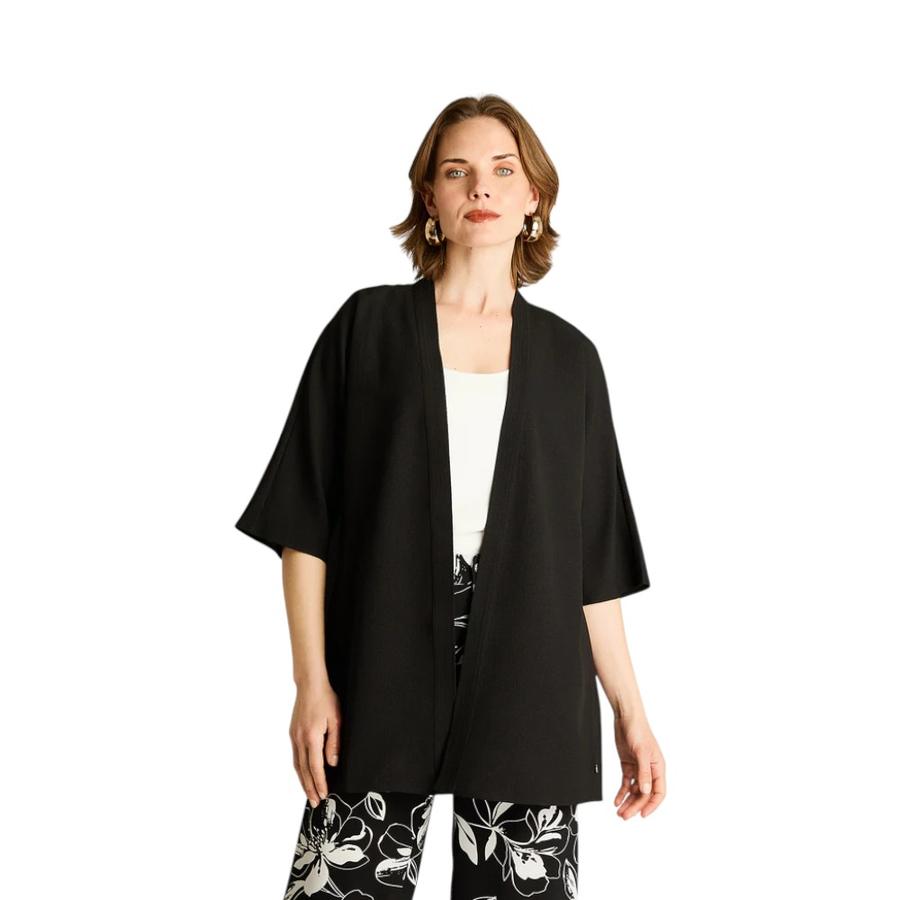 Tapado Manga 3/4 Mujer Lorenzo di Pontti Talla Unica Negro