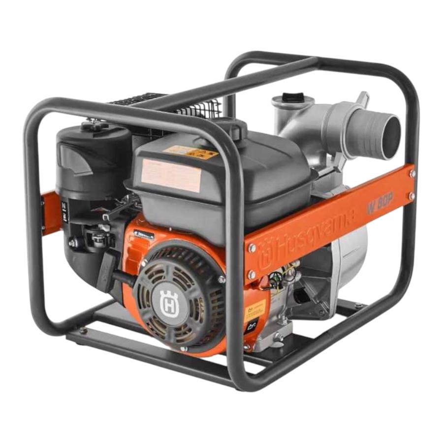 Motobomba Gasolina Husqvarna W80P 3*3 Naranjo