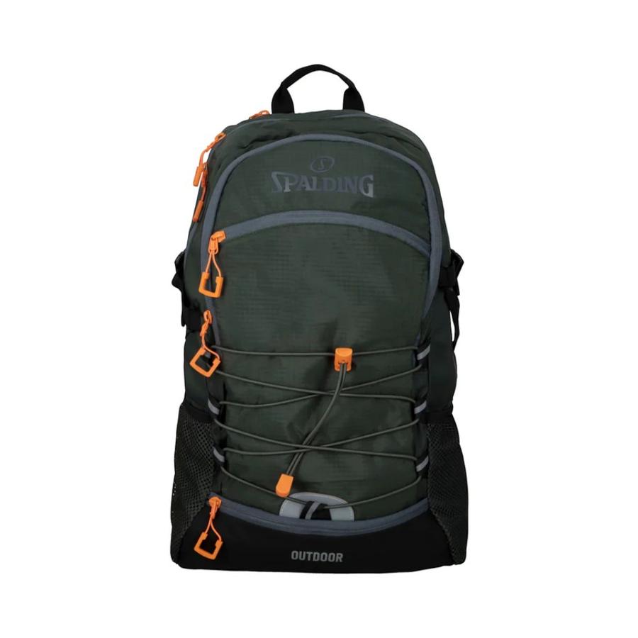 Mochila Outdoor Unisex Spalding 28L 4 Bolsillos Color verde