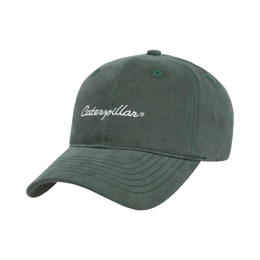 Jockey Unisex Caterpillar Bordado Verde Oscuro CAT