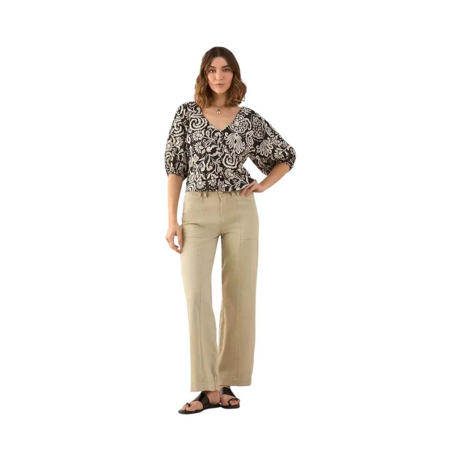 Pantalón Básico Líneas Mujer Esprit 631G025 Beige