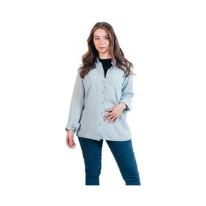 Blusa Lyocell Mujer Maox Celeste