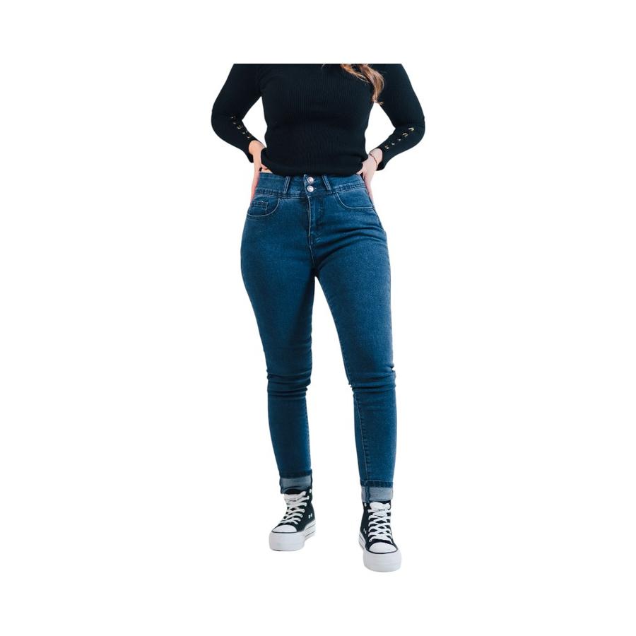 Jeans Skinny Mujer Maox Azul Medio