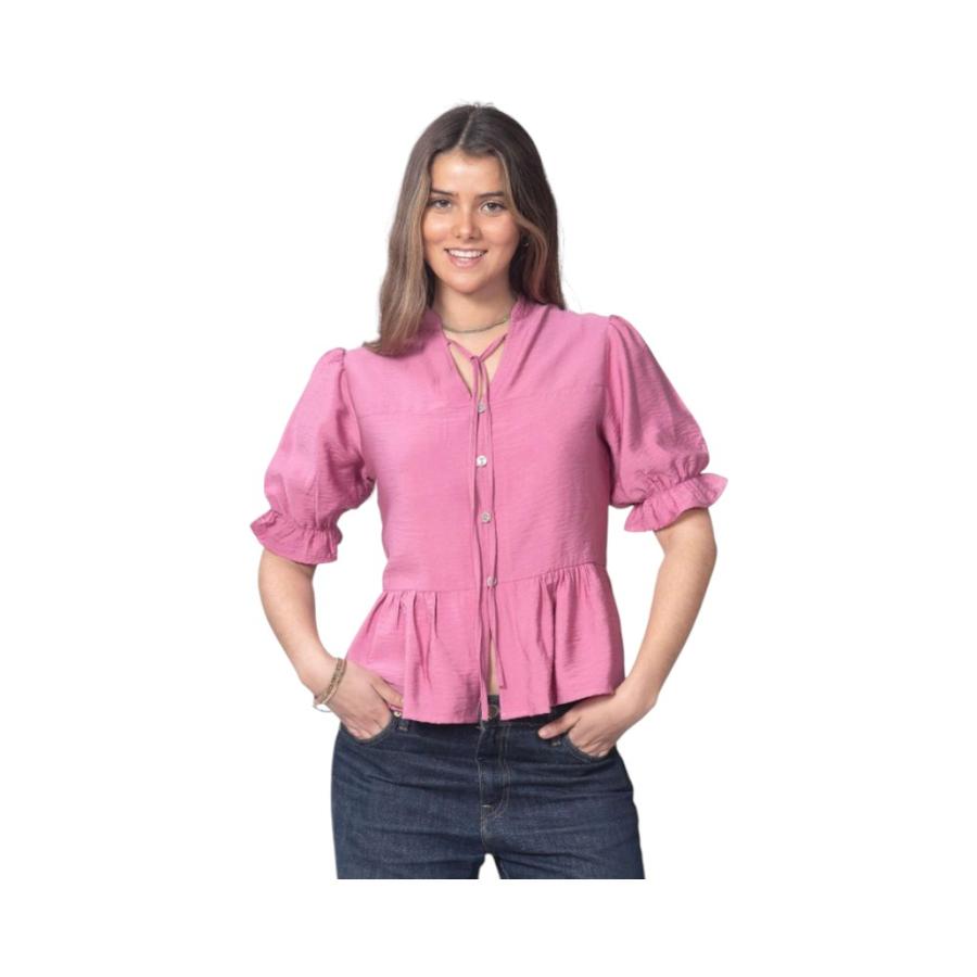Blusa Mujer Bannana Club Viscosa Mao Fucsia