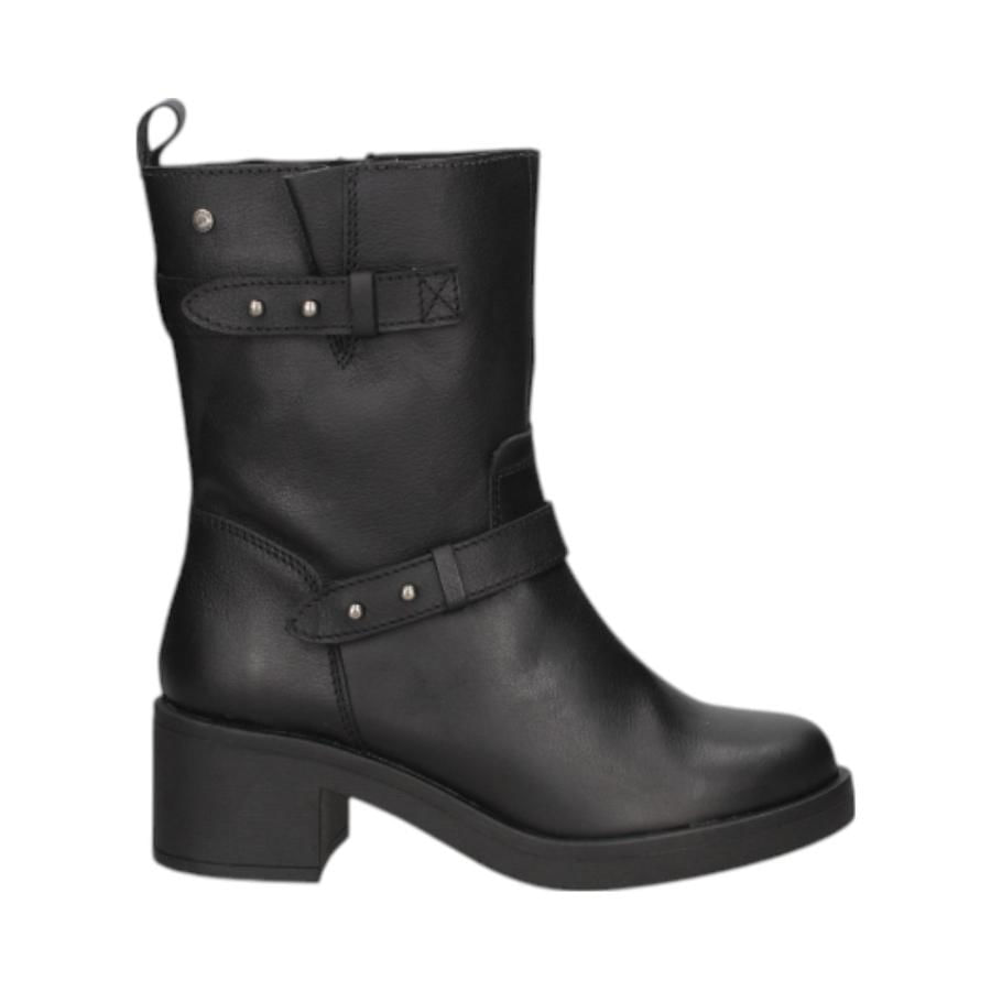 Bota Mujer Cuero Pollini L222 Negro