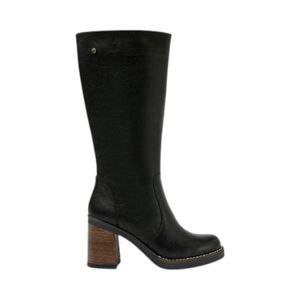 Bota Cuero Mujer Pollini J222 Negro