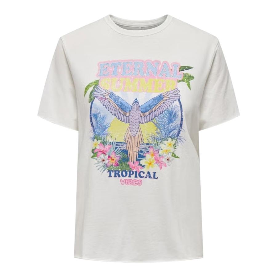 Polera MC Estampado Mujer Only Eternal Blanco