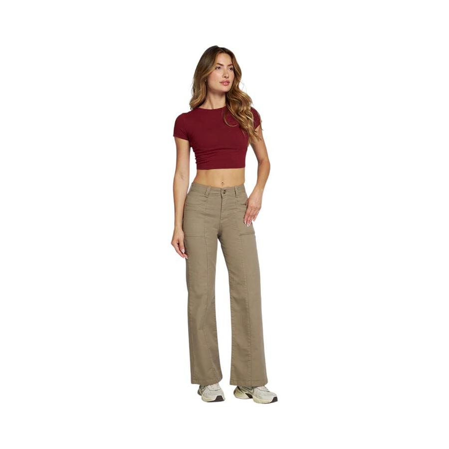 Jeans Wide Leg Mujer Amalia Jeans 5087 Café