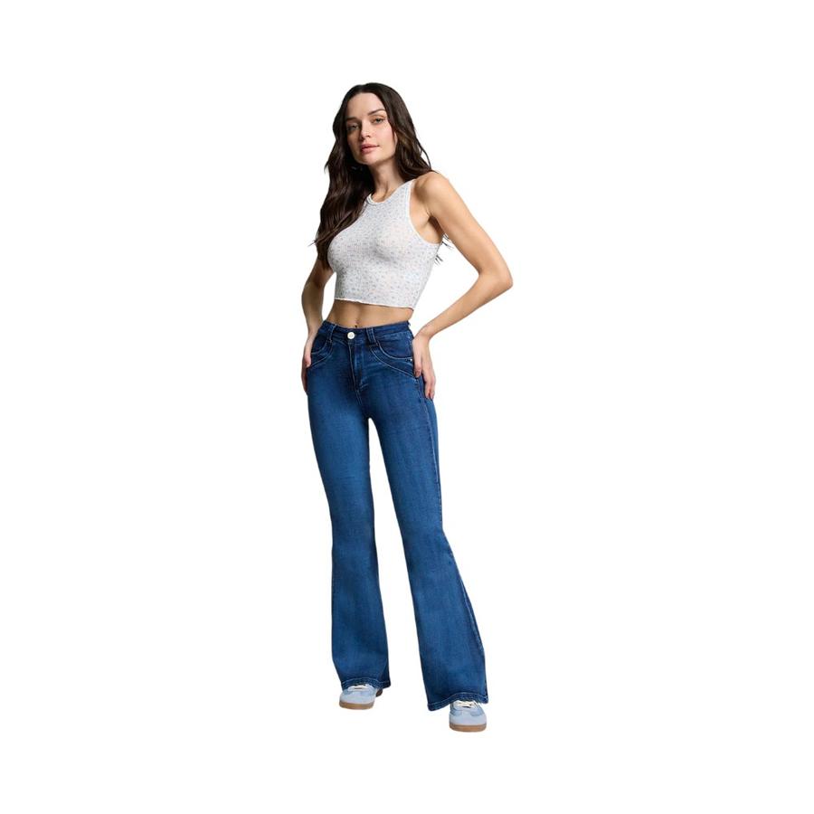Jeans Flare Mujer Amalia Jeans 5243 Azul