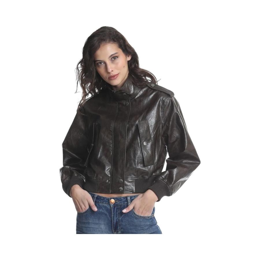 Chaqueta Mujer Bomber PU Ellus