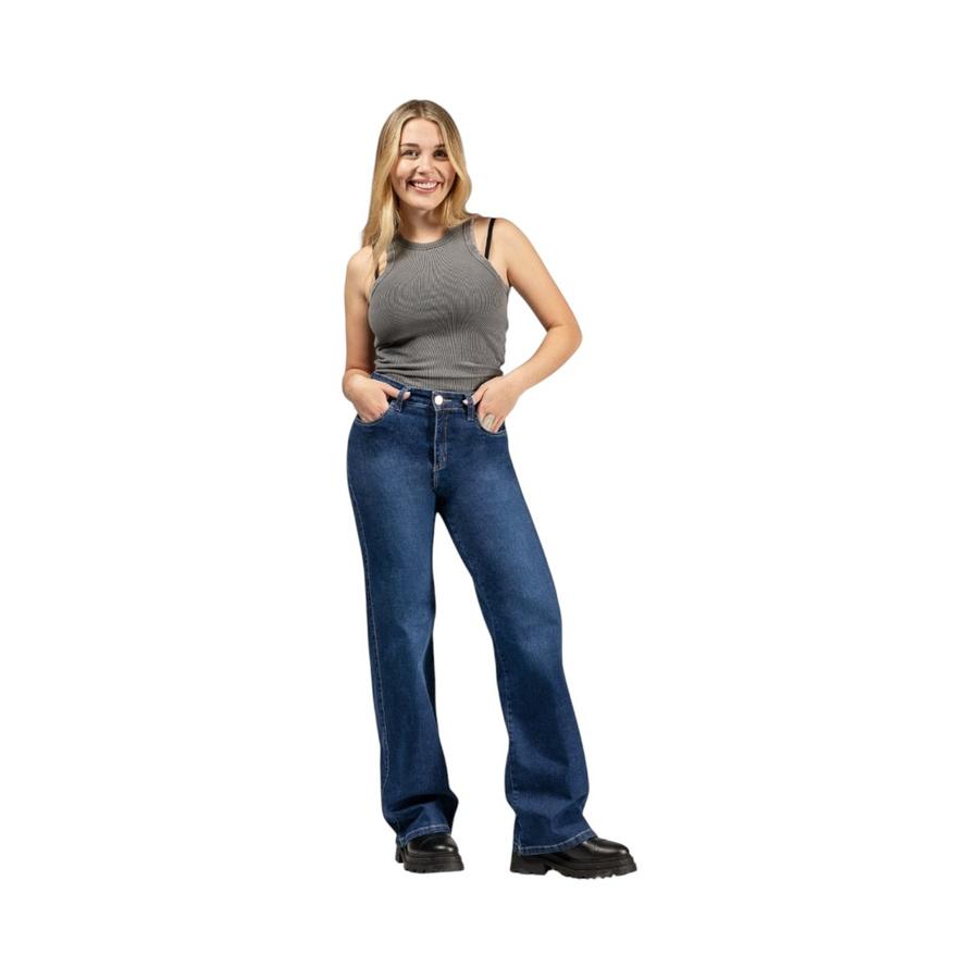 Jeans Palazzo Mujer Mohicano 4024 Azul