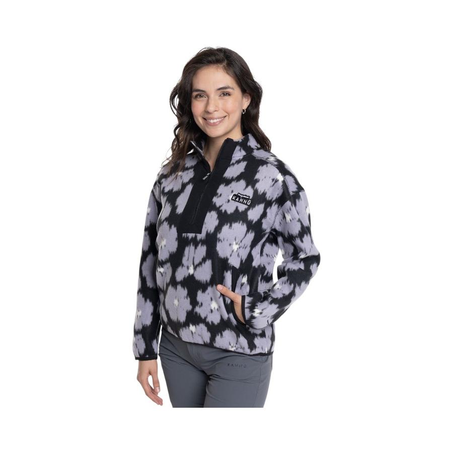 Polar Estampado Mujer Kannu KNV616598N-509 Negro