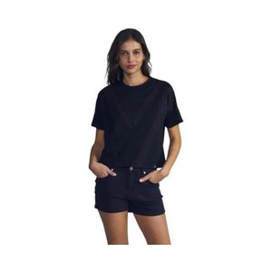 Polera Box Fit Round Neck Aplicaciones Mujer FiDFC63753