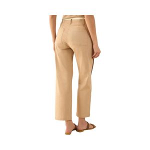 Pantalón Doble Pretina Mujer Esprit Bota Recta Beige