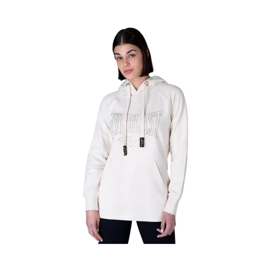 Poleron Mujer Hood Leopard Everlast 10030393 Crema