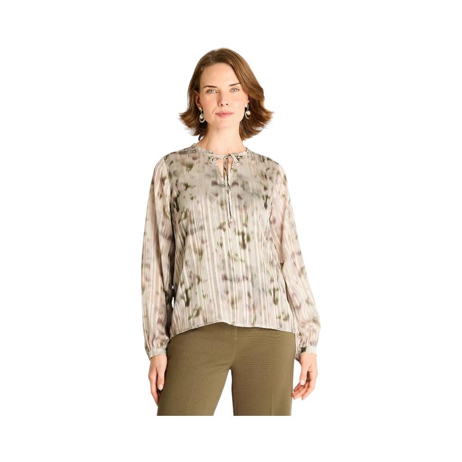 Blusa Cuello Redondo Lorenzo Di Pontti Estampado Arena