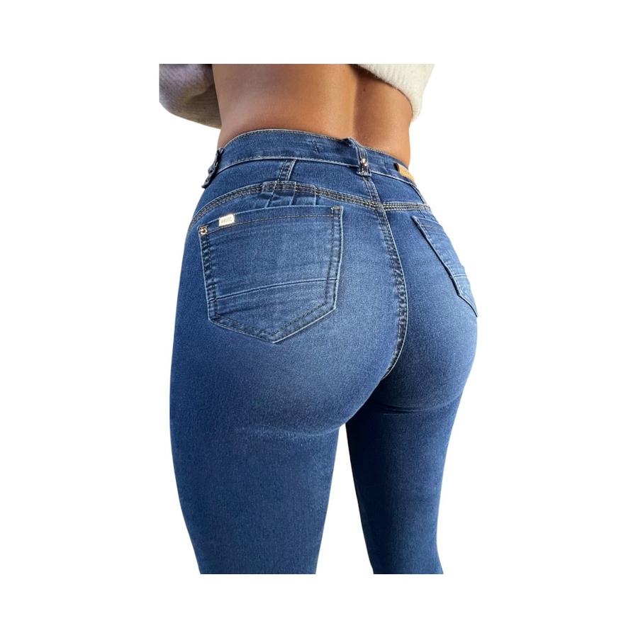Jeans Push Up Mujer Mohicano 3879 Azul