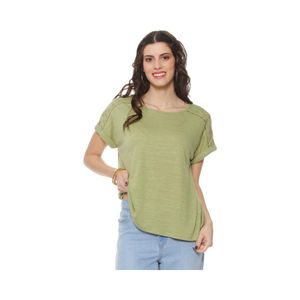 Polera Manga Corta Mujer Wados WDC13622 Olivo