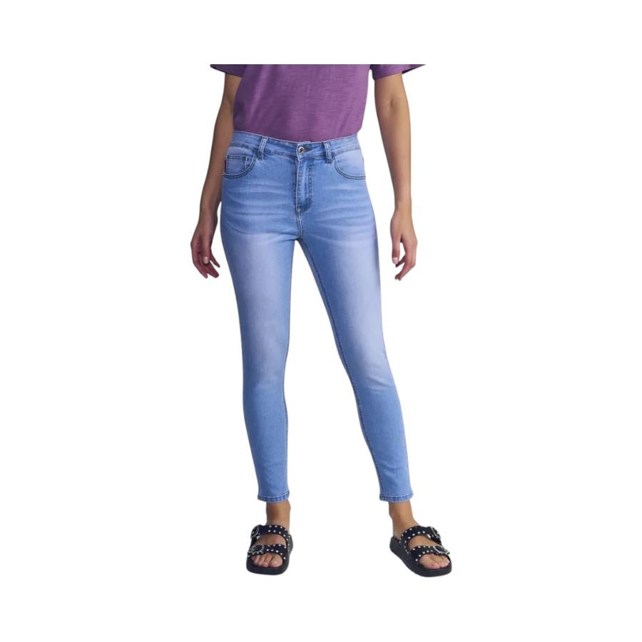 Jeans Mujer Ellus Gisele Tiro Alto Azul Claro
