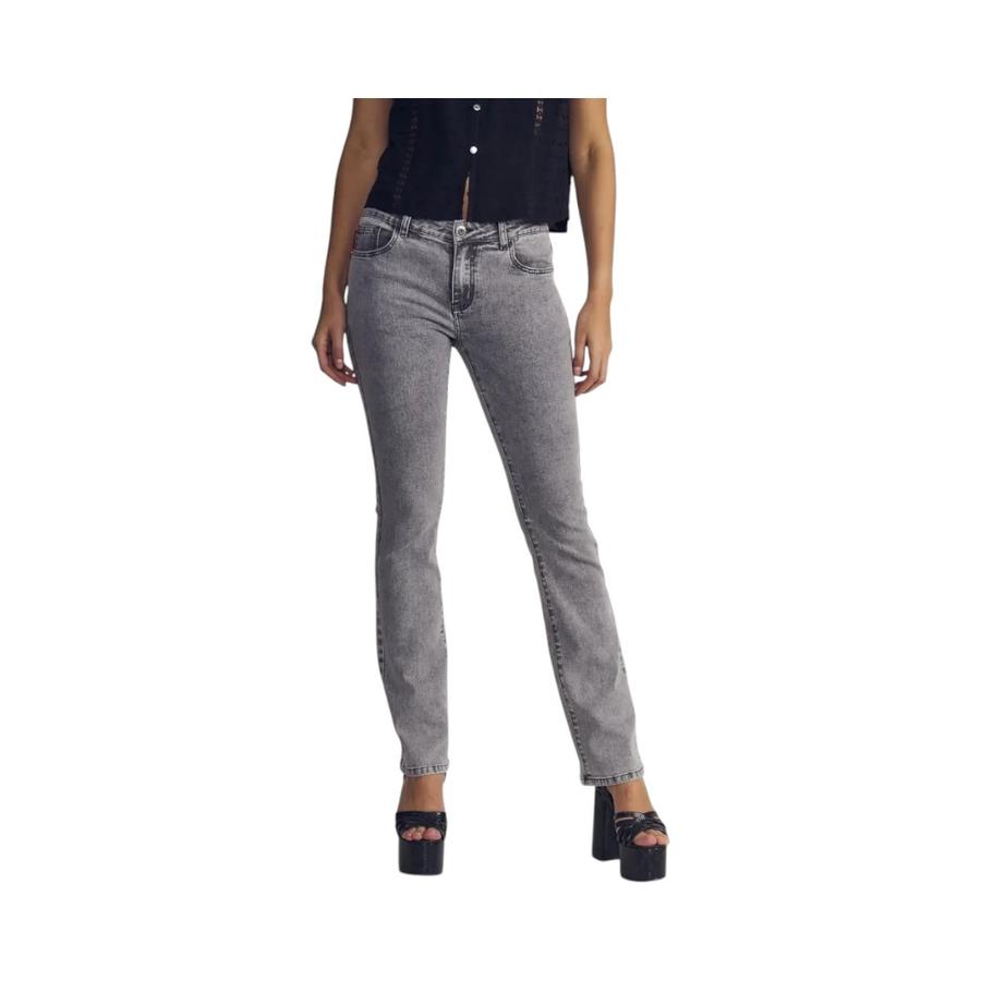 Jeans Mujer Ellus Janice Tiro Bajo Gris