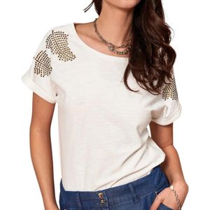 Polera Tachas Metálicas Mujer Give A56342 Crudo