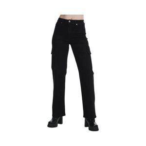Pantalón Cargo Mujer Ellus Tiro Alto AFC94630 Negro