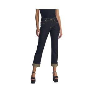 Jeans Recto Mujer Ellus Tiro Medio AF055612 Negro