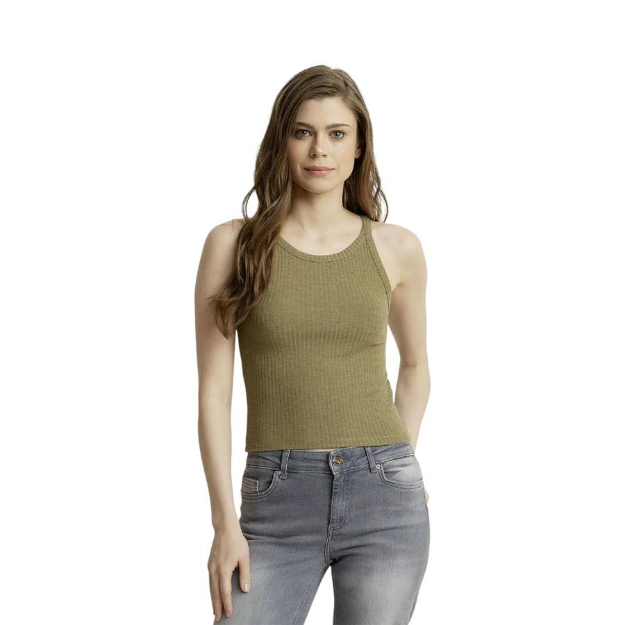 Polera Slim Fit Mujer Only 15232924 Verde