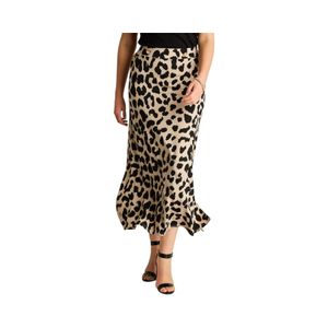 Falda Larga Mujer Lorenzo Di Pontti Animal Print Arena