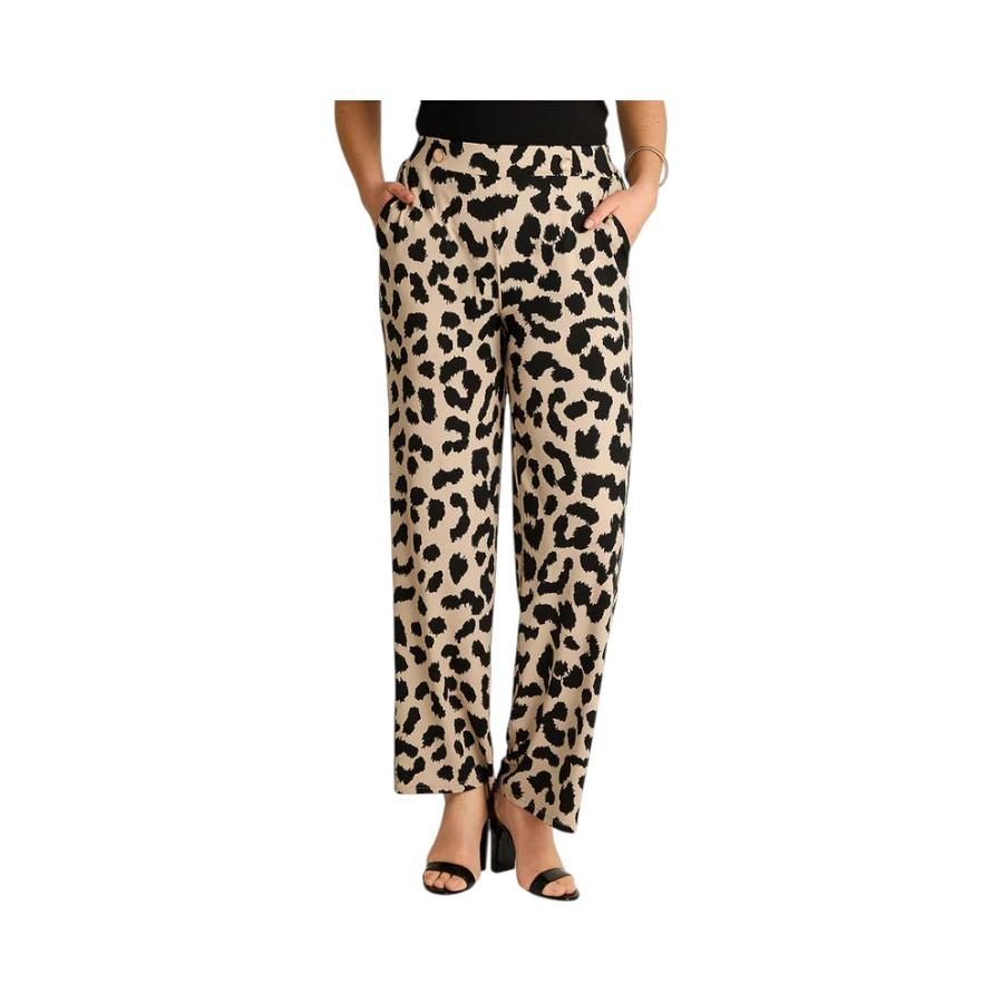 Pantalón Palazzo Casual Mujer Lorenzo Di Pontti Animal Print