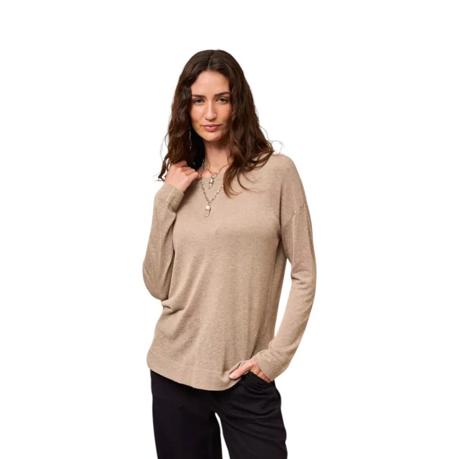 Polera Manga Larga Mujer Umbrale 605POUMV26-304 Beige