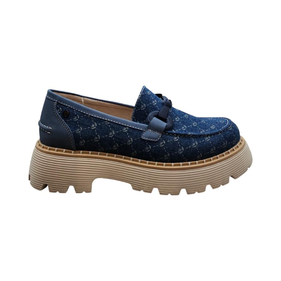 Mocasines Casual Mujer Via Rosmini Ireti Azul