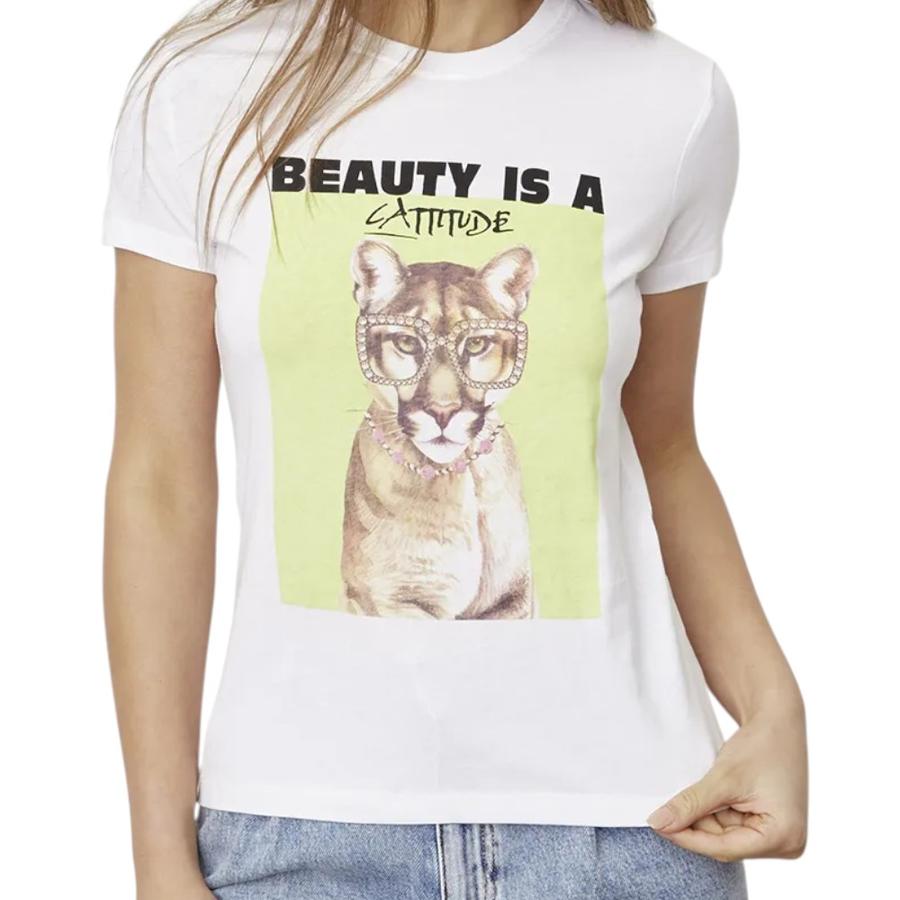 Polera Algodón Mujer Only Beauty Blanco