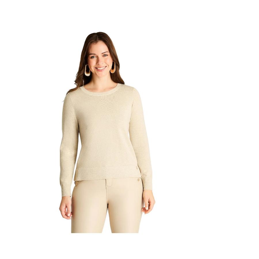 Sweater Con Ribete Mujer Lorenzo Di Pontti Arena