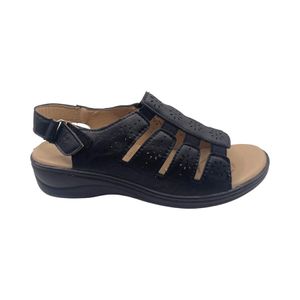 Sandalia Casual Mujer Via Rosmini Cafasso Negro