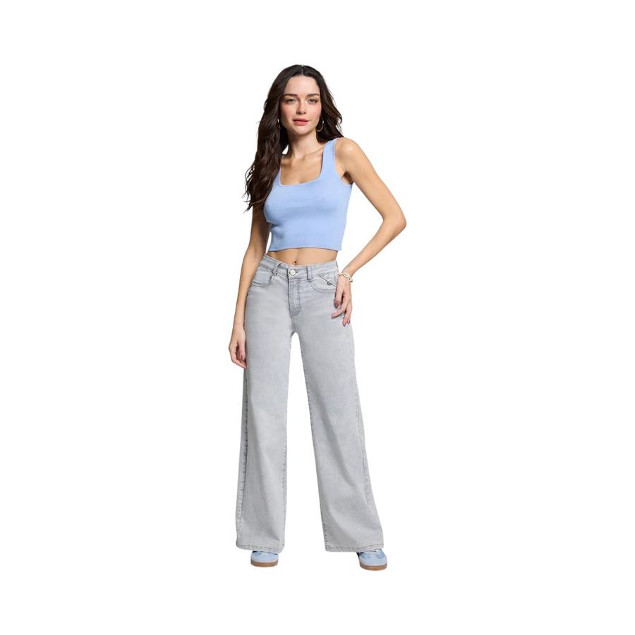 Jeans Wide Leg Mujer Amalia Jeans 5237 Gris