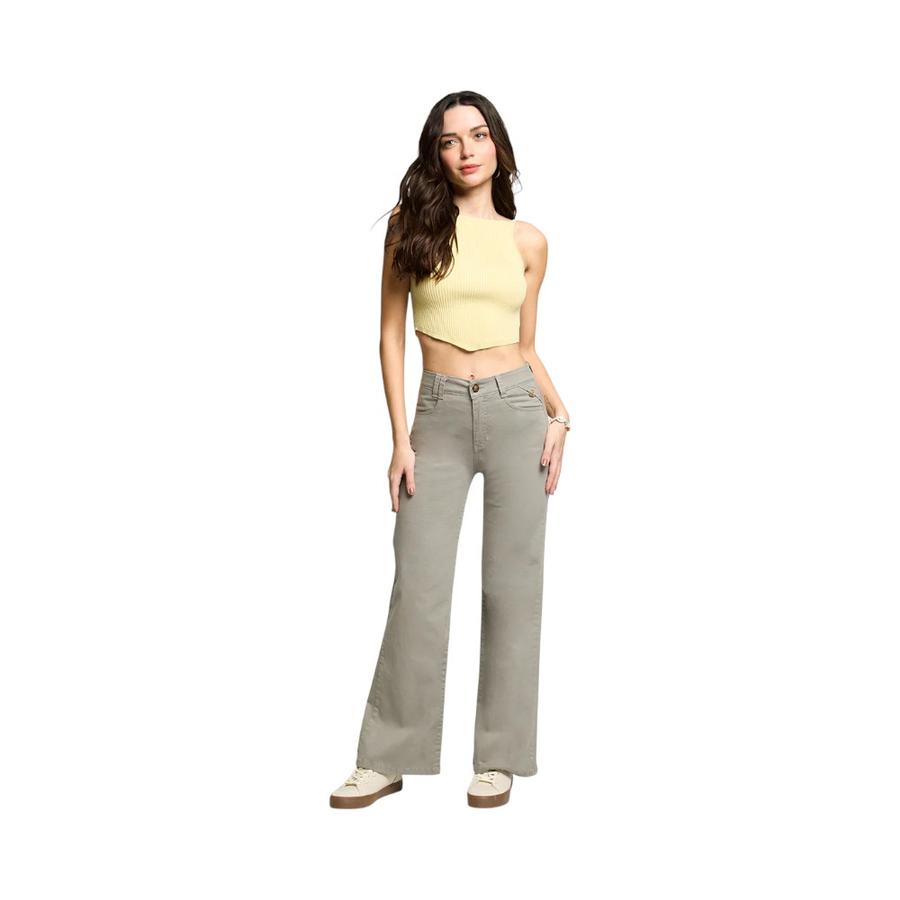 Jeans Wide Leg Mujer Amalia Jeans 5246 Gris