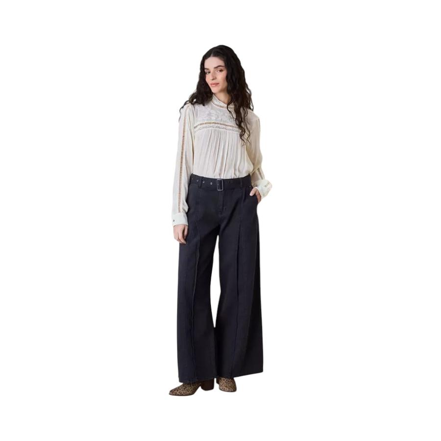 Pantalón Wide Leg Mujer Umbrale 603PAUMV26-206 Negro