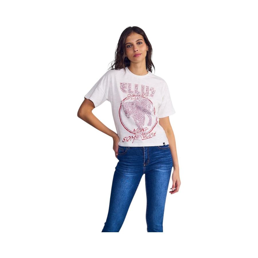 Polera Estampado Puma Mujer Ellus DFC68756 Blanco