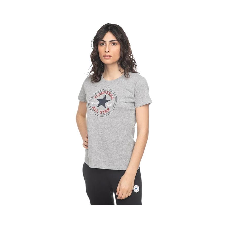 Polera urbana Mujer Converse Chuck Patch Classic Gris