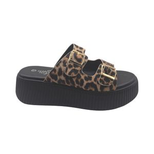 Sanadlias Casual Mujer Maria Pia Carly Animal Print Negro