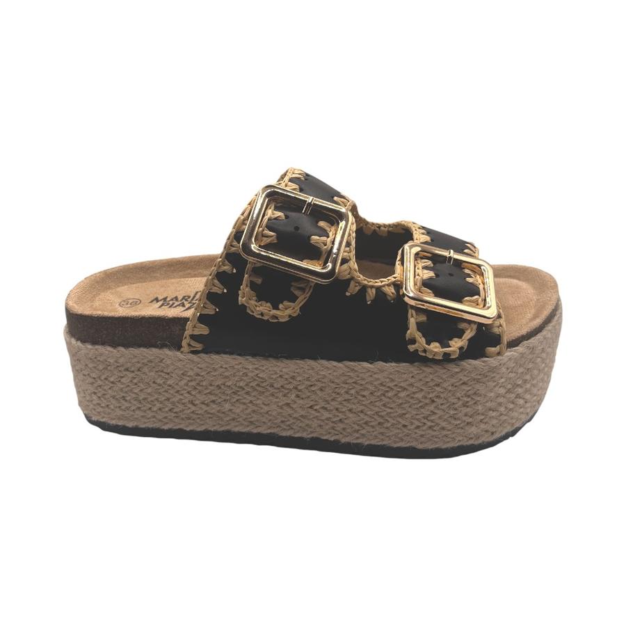 Sandalias Casual Mujer Maria Pia Duffy Negro