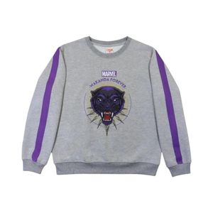 Poleron Cerrado Mujer TBC Marvel Wakanda Gris