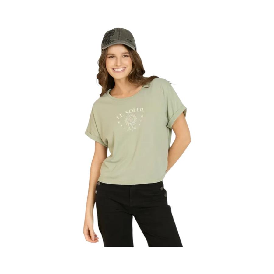 Polera Manga Corta Mujer Maui & Sons Dream Break Verde