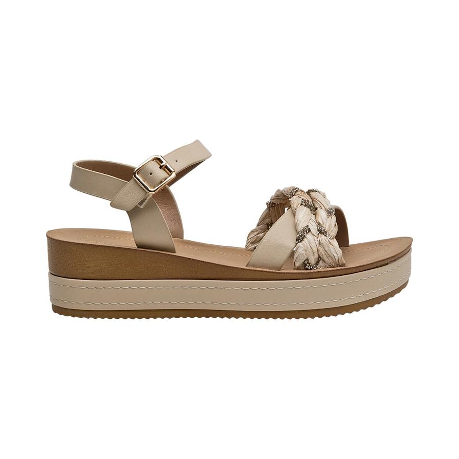 Sandalia Casual Mujer Bruno Rossi Beige