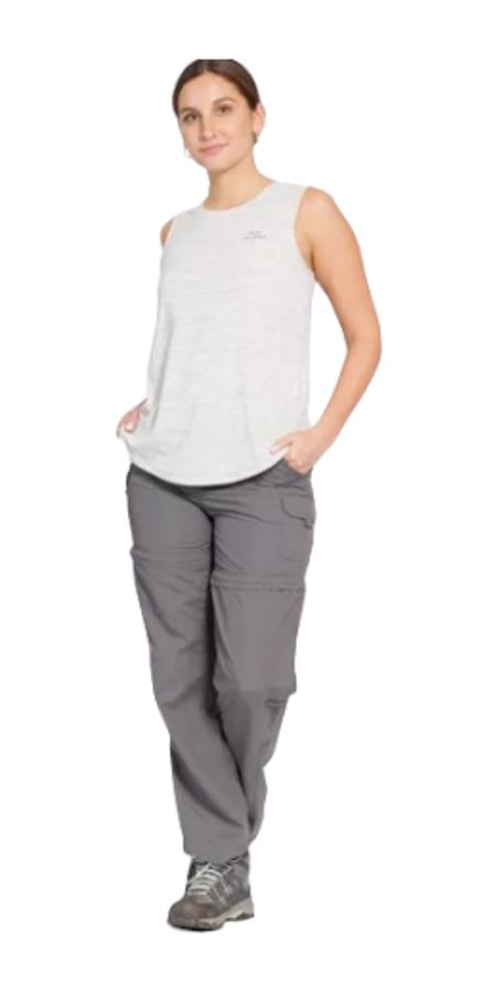 Pantalón Outdoor Desmontable Mujer Kannu Gris