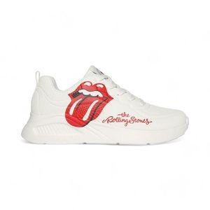 Zapatillas Mujer Skechers Uno Lite Rolling Stones Blanco