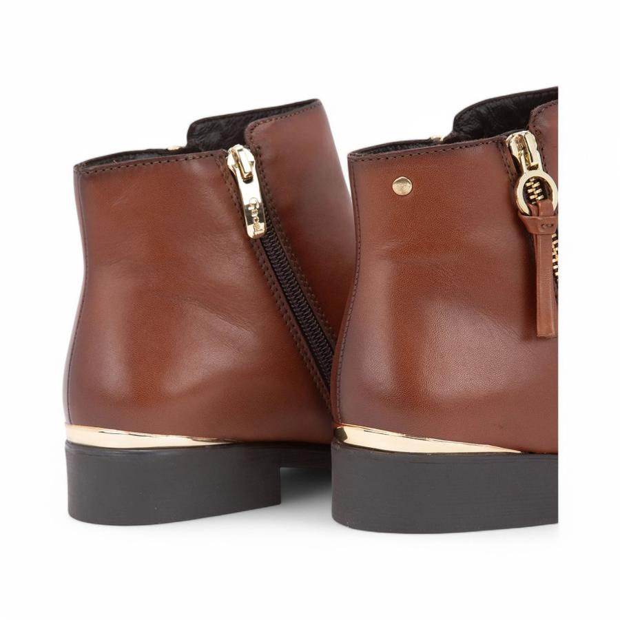 Botín Casual Mujer Gacel Hortencia 659934 Cuero Café - Dimarsa.cl